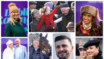 PICTURES: Wrapped-up Irish racegoers bring style, sparkle and big smiles to Leopardstown