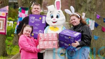 Easter Bunny family hop to it delivering eggs to hospitals and charities