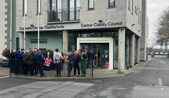 IFA stage protest outside Carlow Council meeting