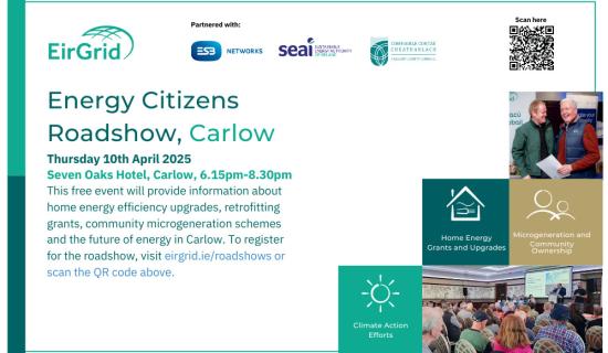 EirGrid to host Energy Citizens Roadshow in Carlow
