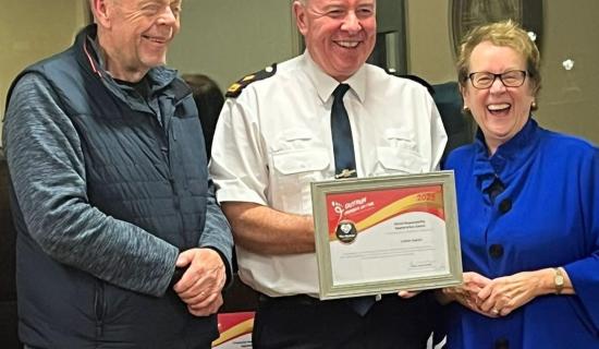 Carlow gardai pay tribute to team in St Clare's Kitchen, Carlow for supplying hot meals