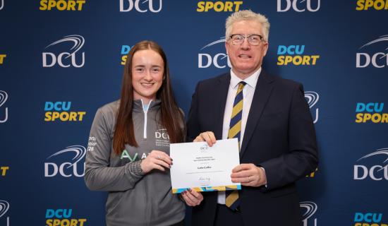 Carlow pride as talented local runner receives coveted DCU sports scholarship