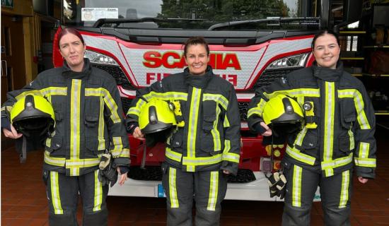 Meet Geraldine, Madeline and Tegan; the first women to join Carlow fire stations