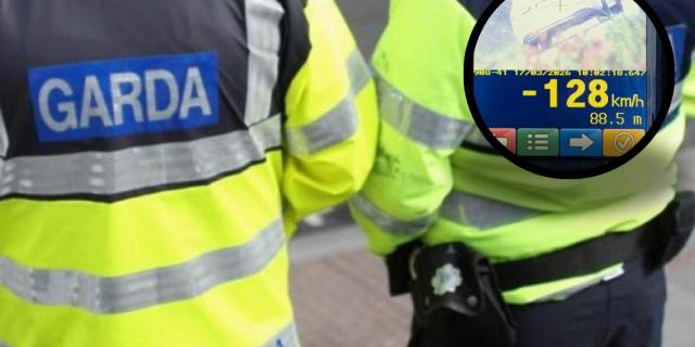 Carlow driver arrested after being caught doing almost double the speed limit