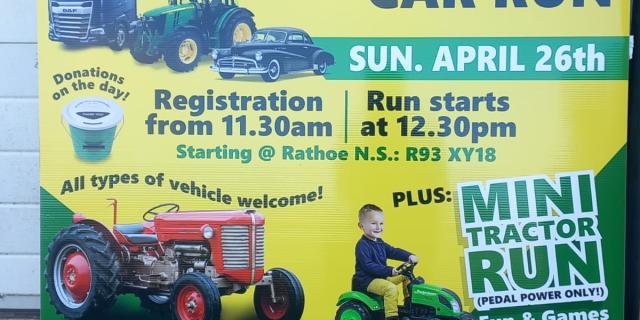 Carlow school hosting a fundraiser tractor run with new for 2026 mini tractor run