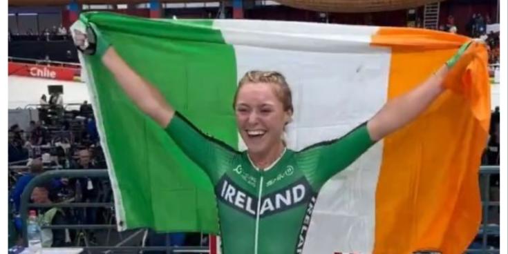 Carlow woman Laura Gillespie wins gold for Ireland at Track World Championships