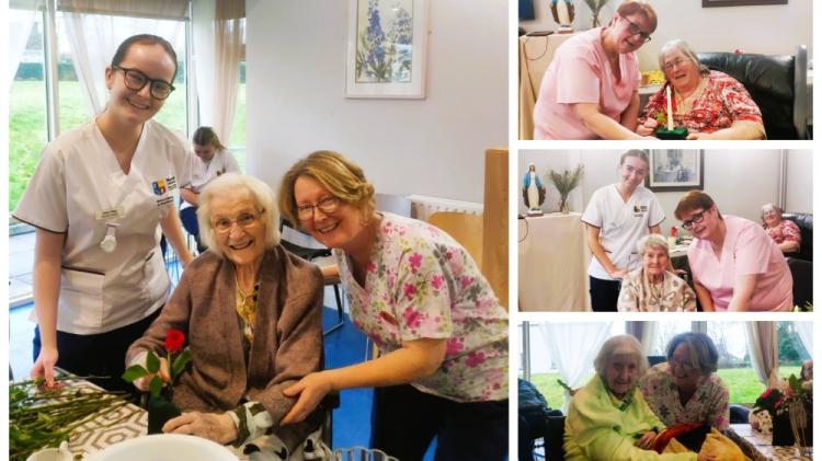 PICTURES: Carlow hospital welcomes spring with flowers, tea and a burst of colour