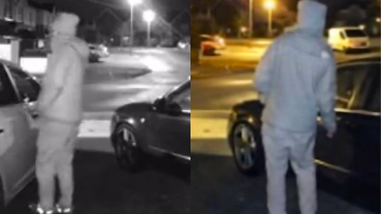 ALERT: Man caught on CCTV cameras attamepting to open car doors in Carlow estate