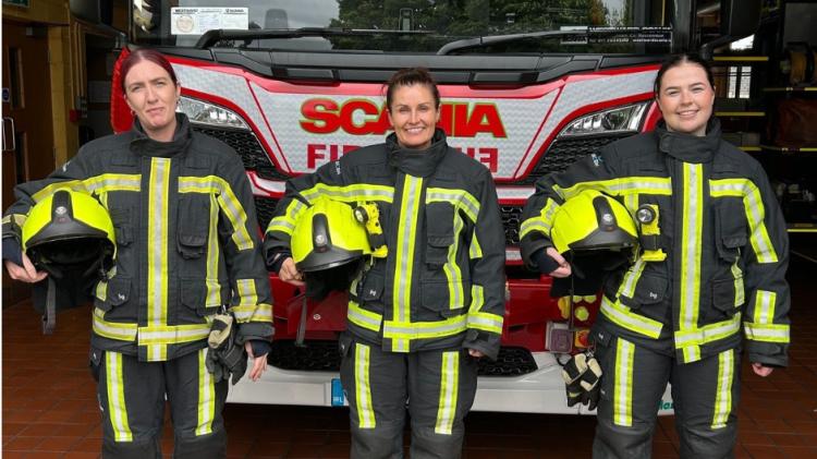 Meet Geraldine, Madeline and Tegan; the first women to join Carlow fire stations