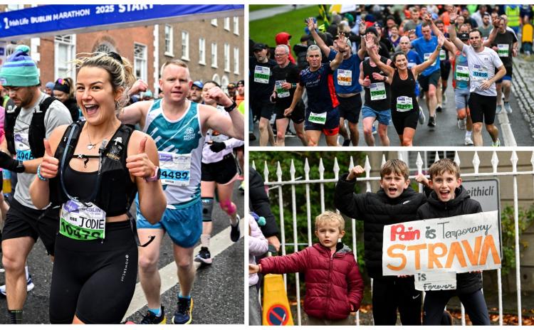 PICTURES: Spot the Tipperary faces among thousands running the 2025 Dublin Marathon