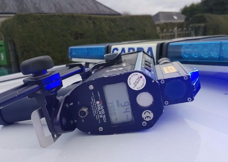 Longford Roads Policing Unit detect car travelling at almost twice legal speed limit