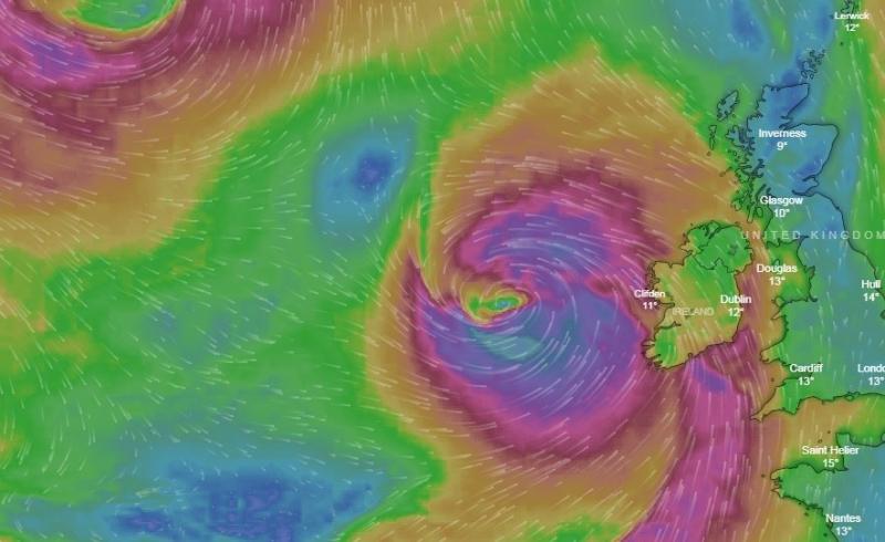 Met Éireann issues first weather warning for Storm Callum