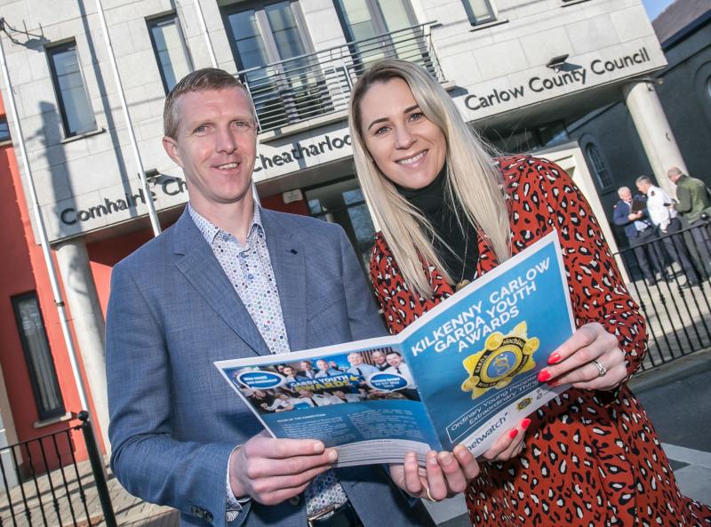 Henry Shefflin and RTE's  Evanne Ní Chuillinn launch inaugural Kilkenny/Carlow garda youth awards