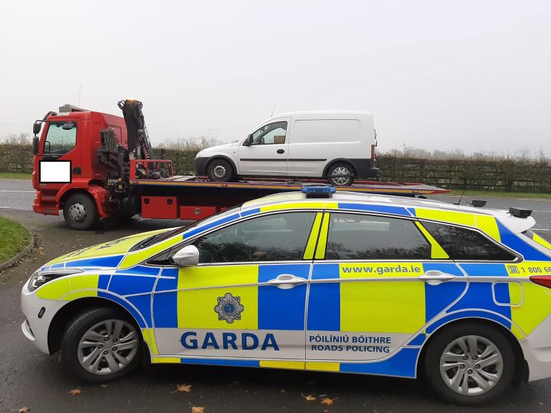 Kildare gardai stop van driver on learner permit for 8 years