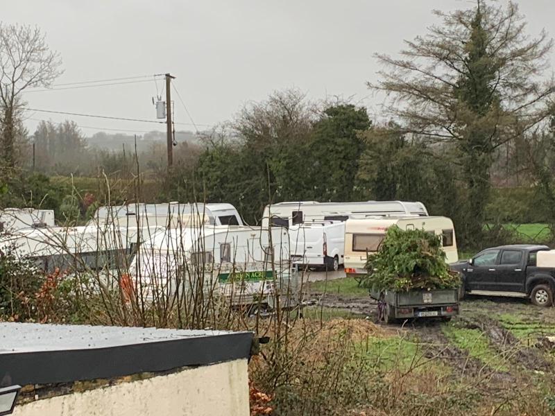Laois town 'under siege' over arrival of caravans