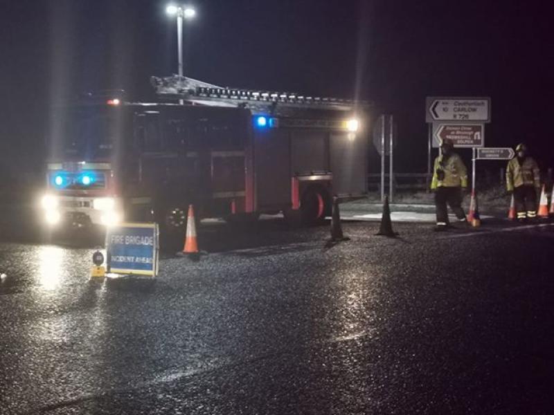 Emergency services have attended the scene of a collision near