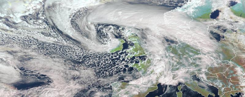 Satellite picture shows size of Storm Jorge over Ireland today