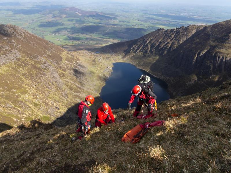 SEMRA called to rescue sheep dog stuck on the Comeragh Mountains