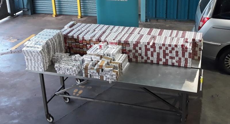 €69,000 worth of cigarettes stashed in the floor of a vehicle seized entering Ireland 
