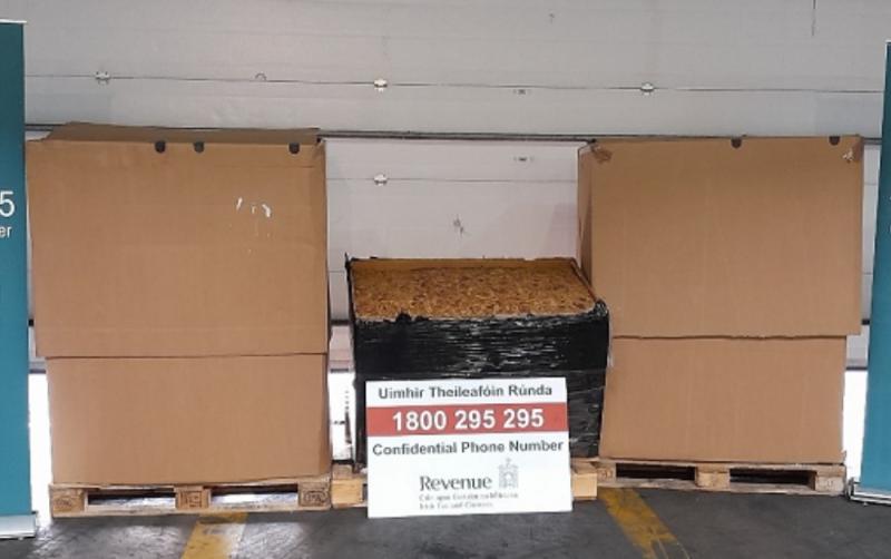 Multi-million euro haul of tobacco labelled as 'printing paper' seized entering Ireland