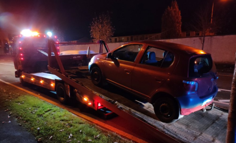 Carlow Gardai seize car of unaccompanied learner driving with no lights on