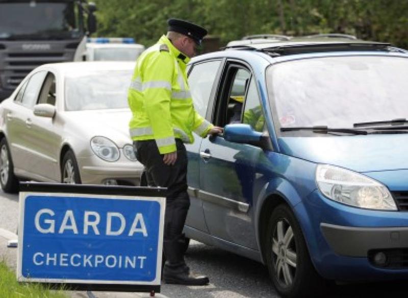 Garda checkpoint