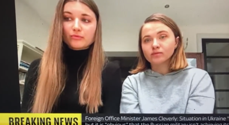 WATCH: Ukrainian refugees in Ireland correct Kay Burley after 'British' remark