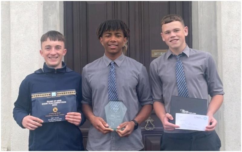 Carlow students receive first prize in All Ireland 'Frame of Mind' competition
