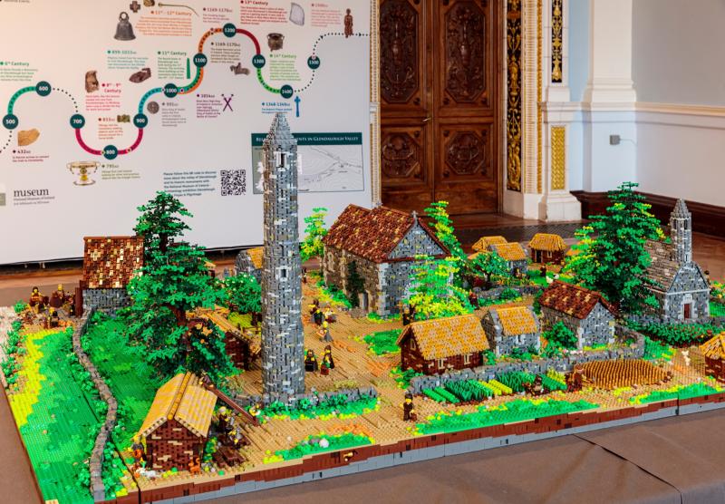 Museum displays LEGO-version of Irish landmark made from almost 50,000 bricks