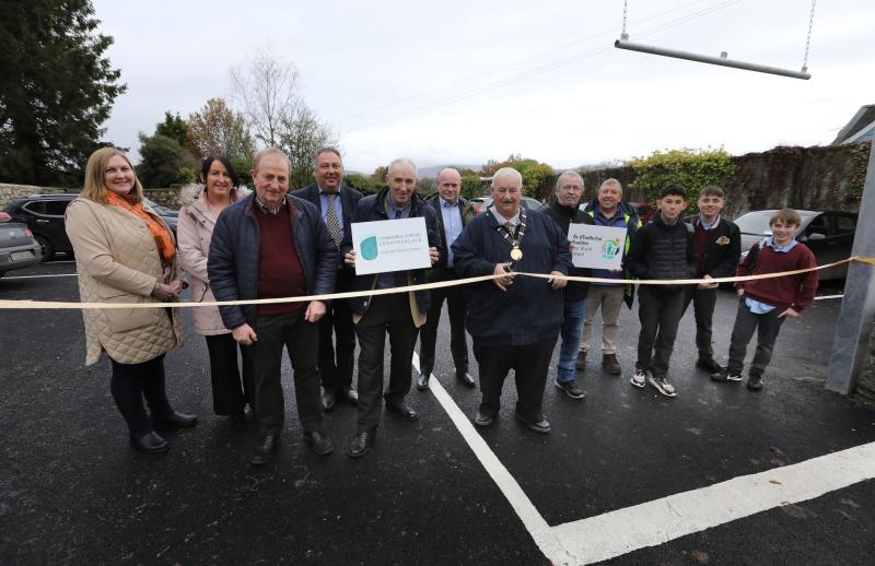 Delight as new car park is opened in Carlow village