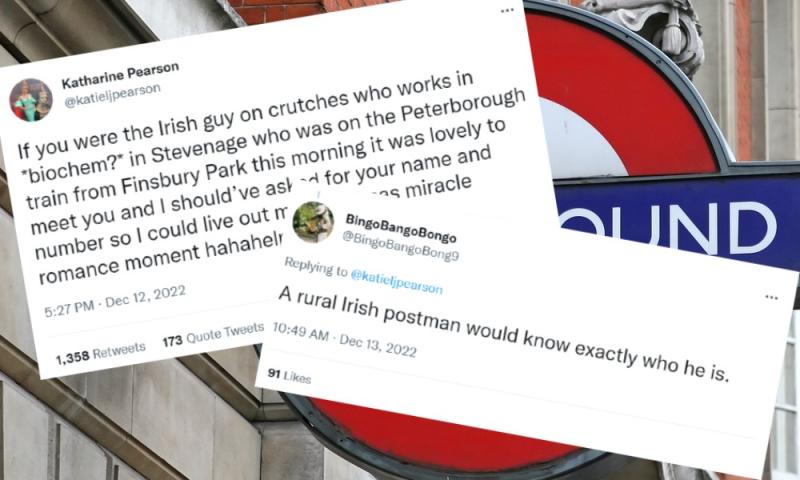 Twitter users react after woman's wish to find Irishman she met on a train goes viral