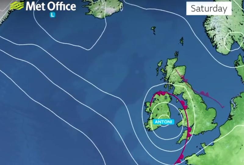 ALERT: Storm Antoni to hit Ireland this August Bank Holiday weekend with heavy rain and strong winds