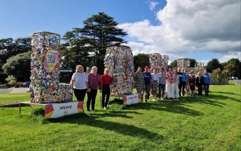 Huge art installation is set up in Carlow Town to symbolise solidarity against violence