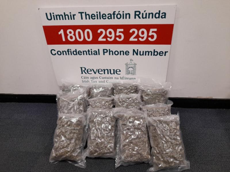 &euro;120k of cannabis seized at Shannon Airport