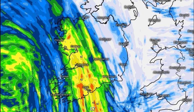 Met Eireann weather warning extended to Carlow with three counties upgraded to Status Orange