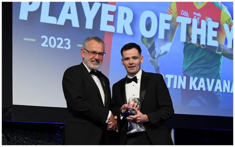 WATCH: Carlow's Kavanagh crowned Joe McDonagh Cup Hurler of the Year at Croke Park