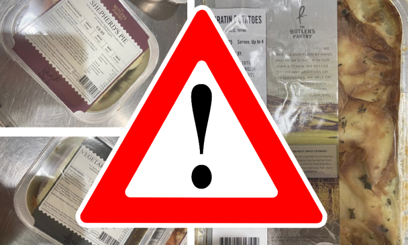FSAI issue allergen alert for popular ready meals sold in Irish shops