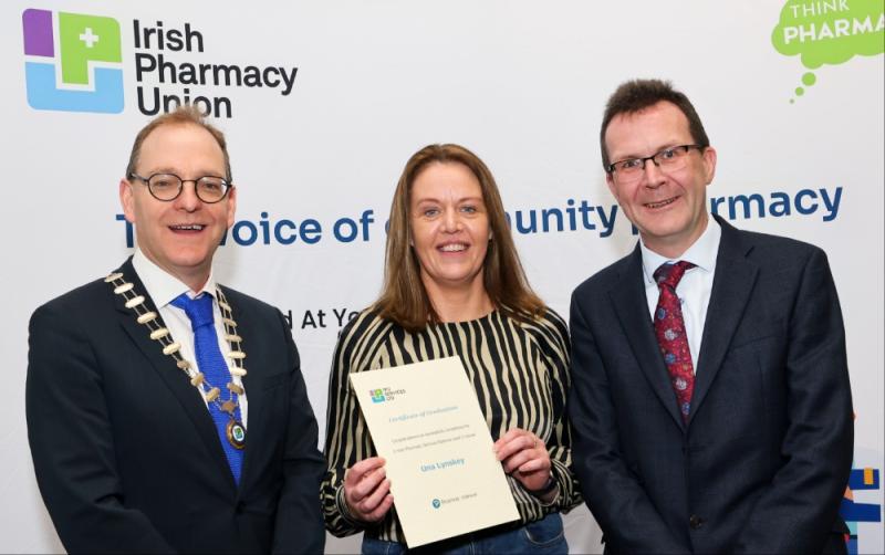 Carlow pharmacy technician Una Lynskey becomes graduate of The Irish Pharmacy Union