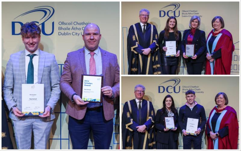 Carlow students have been awarded by DCU for high achievement in their Leaving Certificate