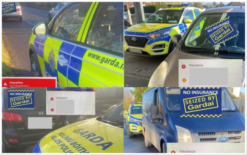 Man arrested and four vehicles seized as gardaí crack down on uninsured drivers