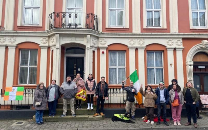 Protests in Carlow Town as 50 male international protection applicants are set to be housed