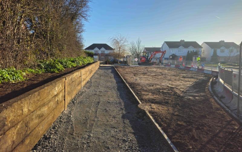 Carlow repurposes railway sleepers for sustainable design on Tullow Road Scheme