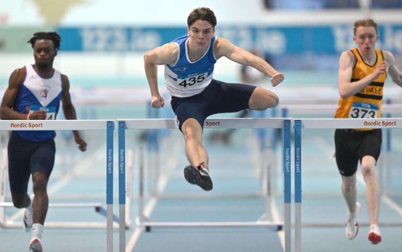 Adam Nolan took home gold for Carlow's at the National Indoor Athletics Championships