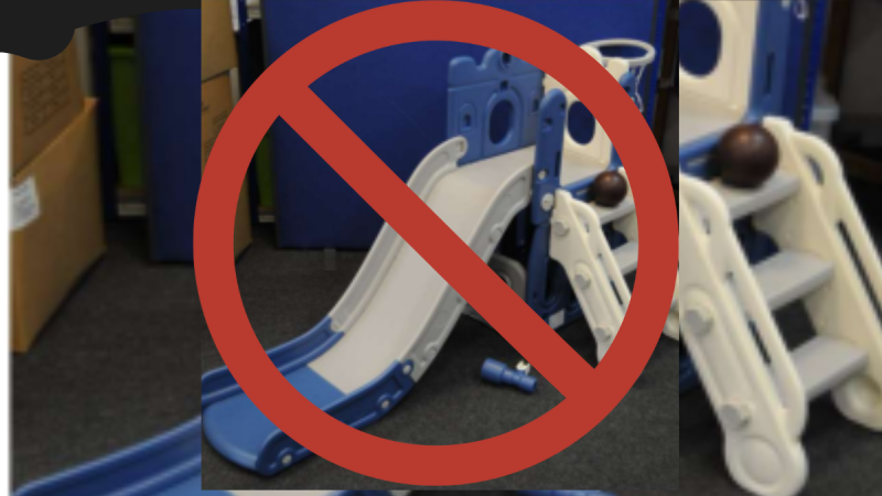 ALERT: Strangulation risk prompts immediate recall of children's toy slide