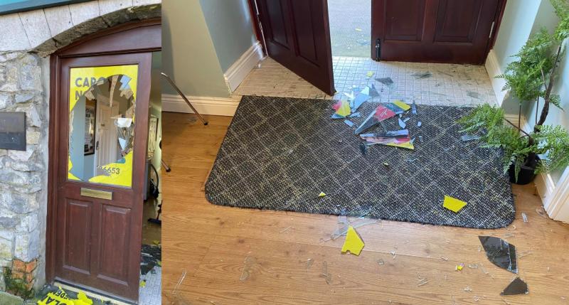 TD vows to continue 'undeterred' after attack on constituency office