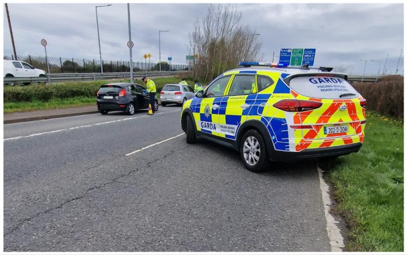 Two cars seized and drink driver arrested at garda checkpoint on busy road