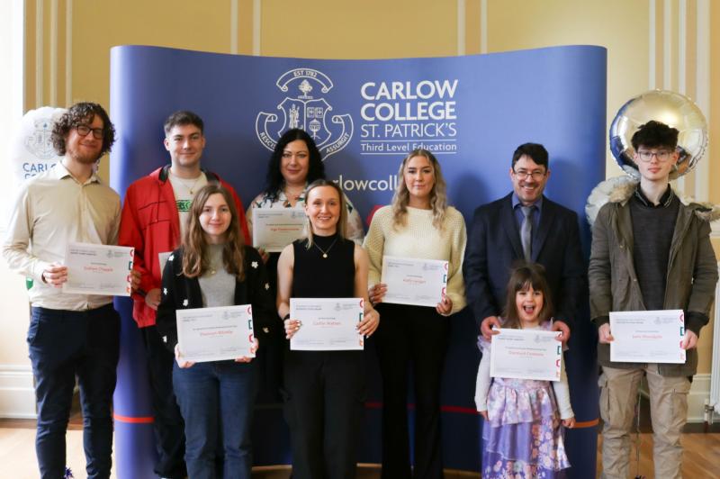 Carlow students awarded for academic excellence at Scholarship awards 