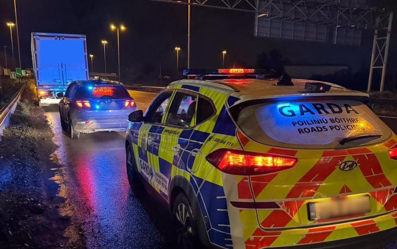Driver serving 10-year disqualification arrested and truck seized as gardaí clean up N7