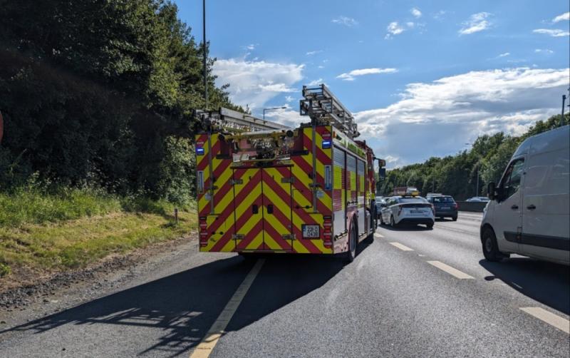 BREAKING: Chaos for Friday commuters as three-car-collision causes M50 delays