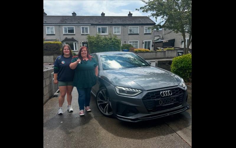 Carlow woman wins brand new Audi in a 99 cent raffle!